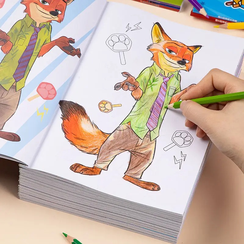 Disney Cartoon Character Coloring Book 