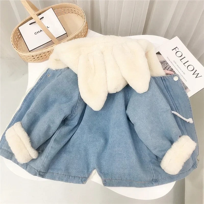 Winter Clothes Jacket for Girls Boys Denim 