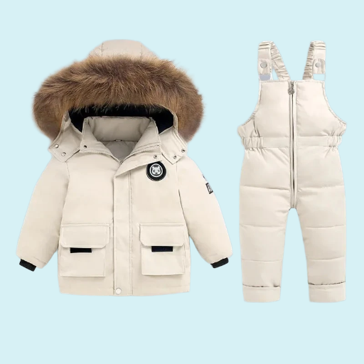 Winter Baby Jacket And Overalls Boys And Girls