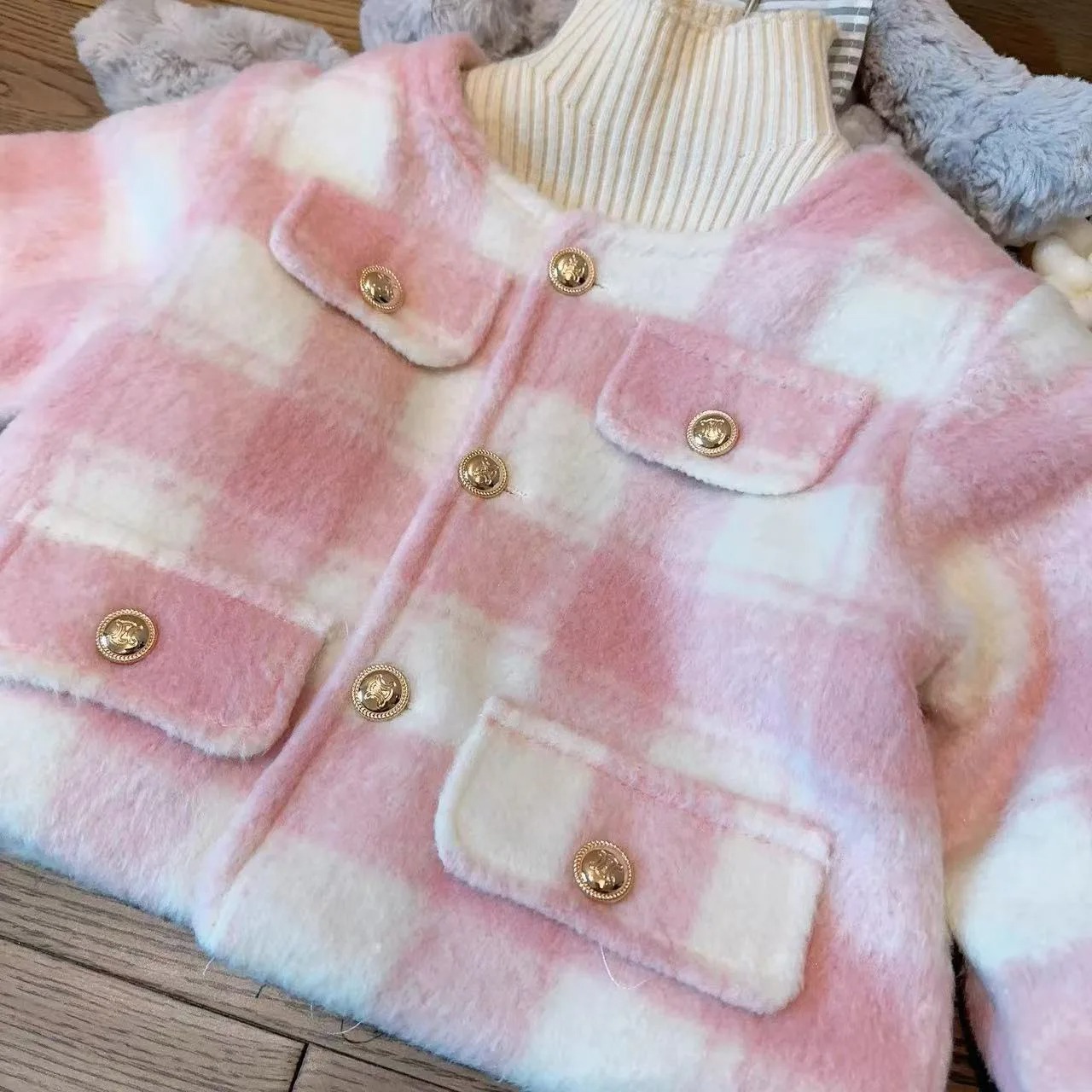 1-8Y Girls Winter Cotton Padded Clothes