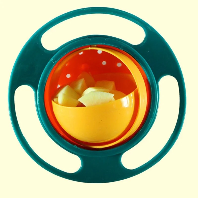 360 Rotate Spill Proof Feeding Dishes For Baby