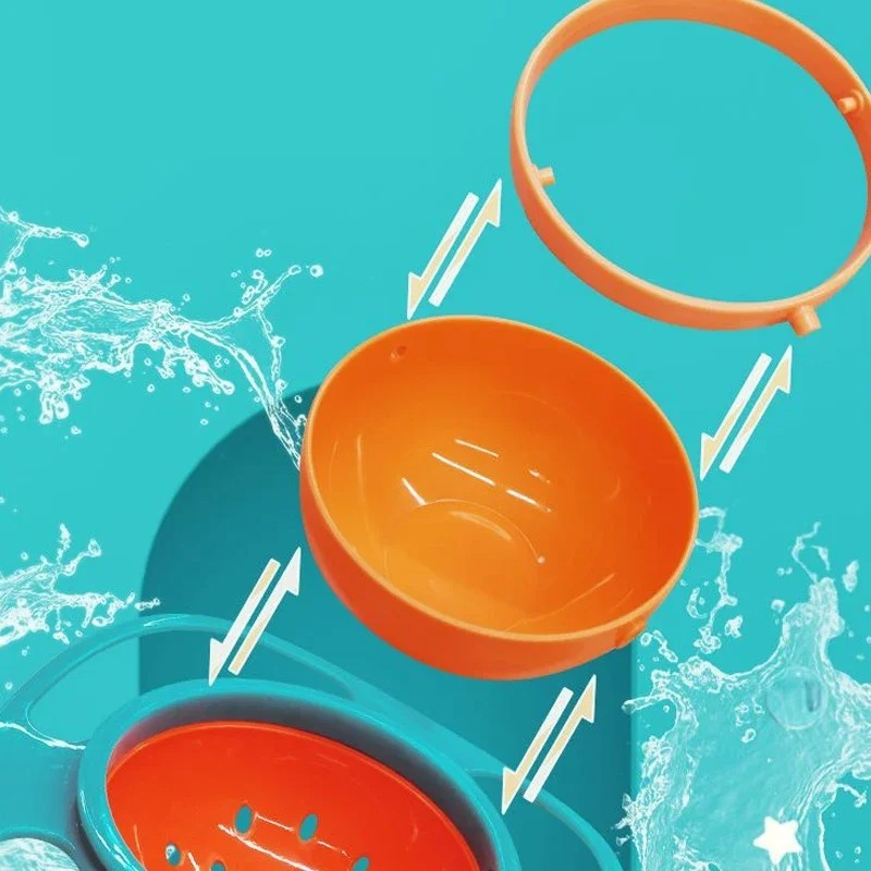 360 Rotate Spill Proof Feeding Dishes For Baby