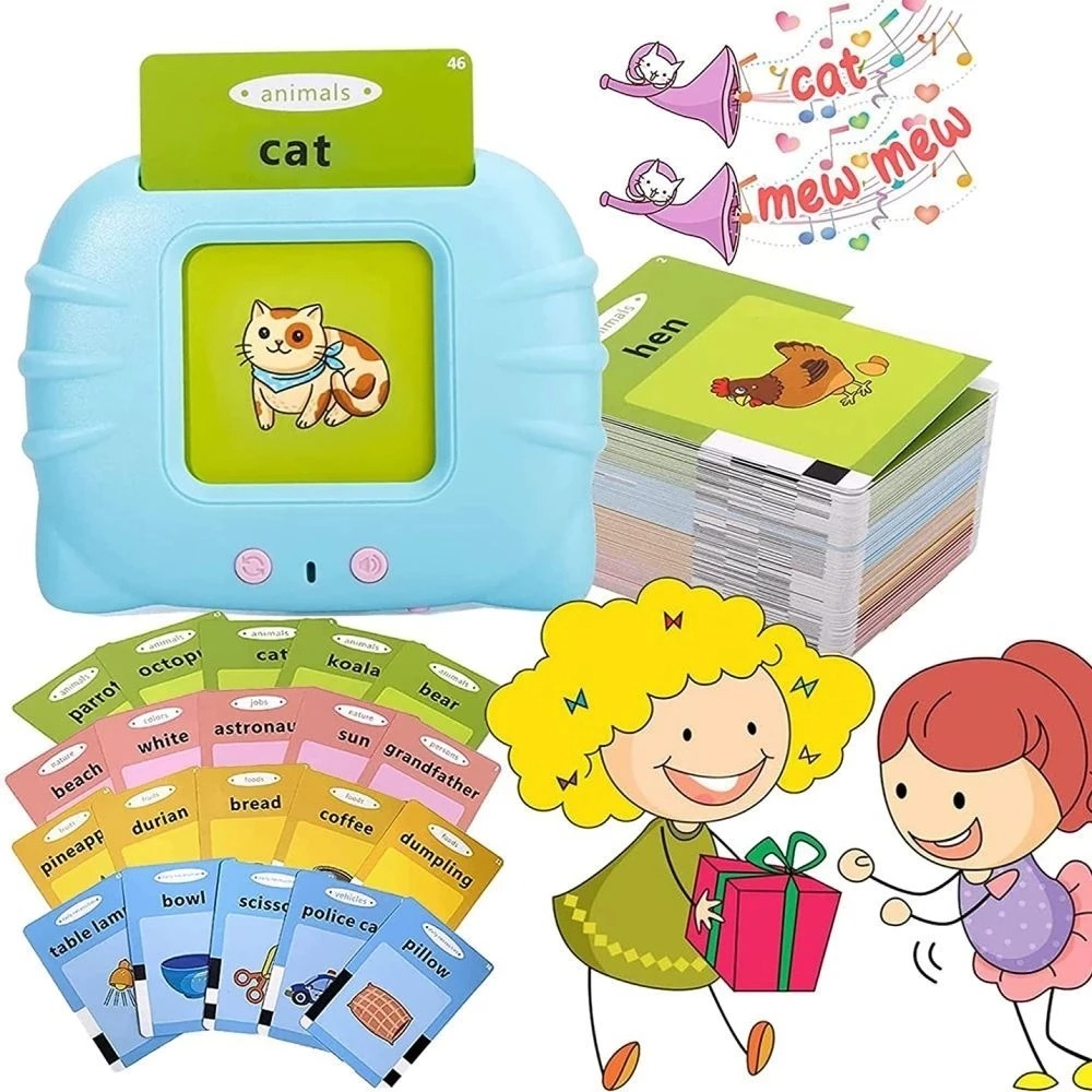 Kids Learn English With Flash Card Reading Machine