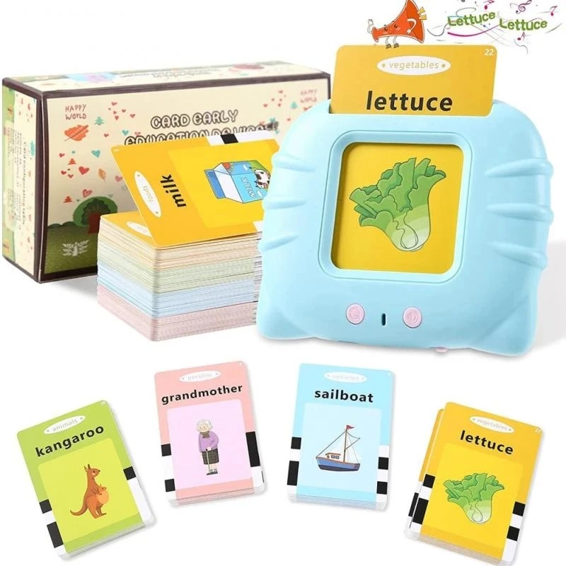 Kids Learn English With Flash Card Reading Machine