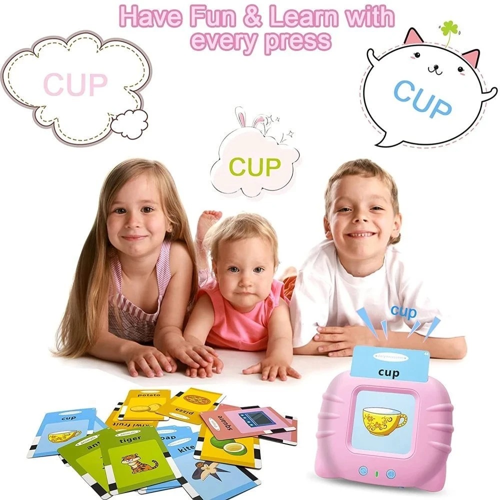 Kids Learn English With Flash Card Reading Machine