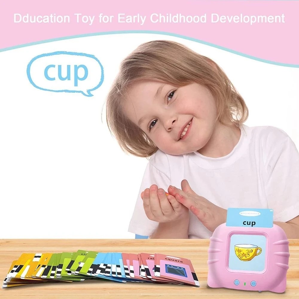 Kids Learn English With Flash Card Reading Machine