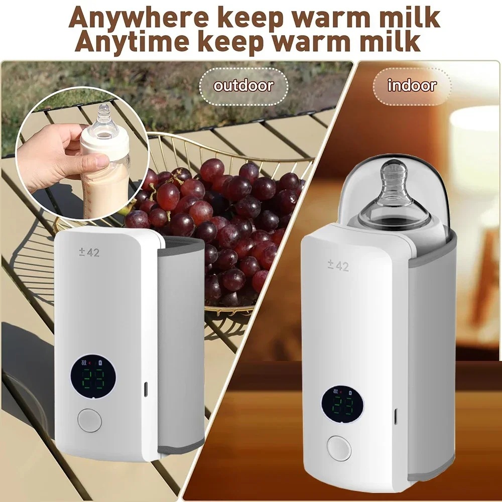 Portable Baby Bottle Heater 6 Levels Adjustment 