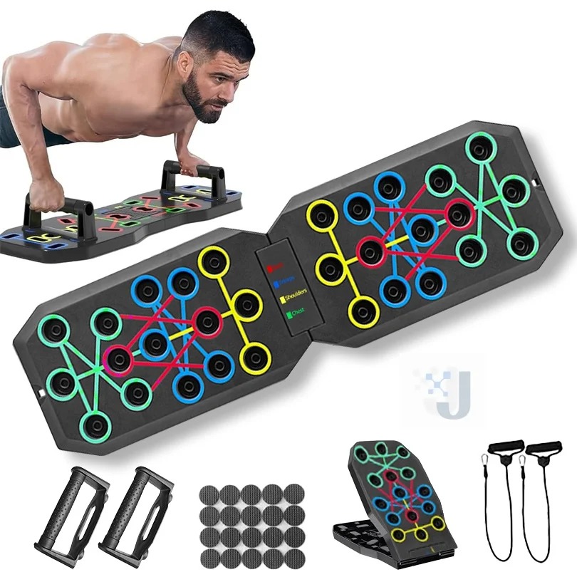 Portable Multifunctional Push-up Board Set With Handles