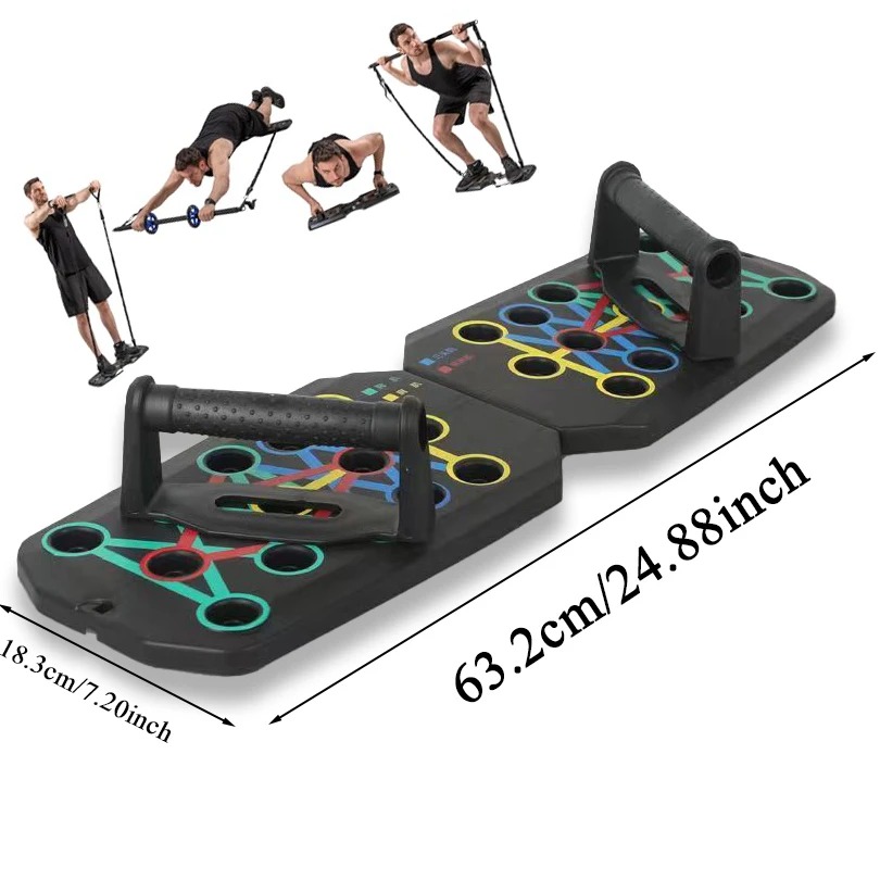 Portable Multifunctional Push-up Board Set With Handles