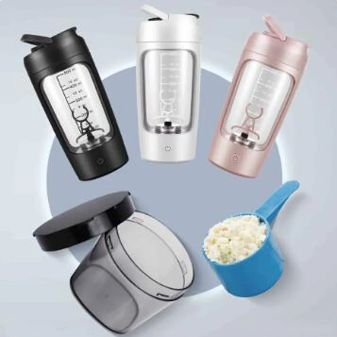Electric Protein Blender Bottle 