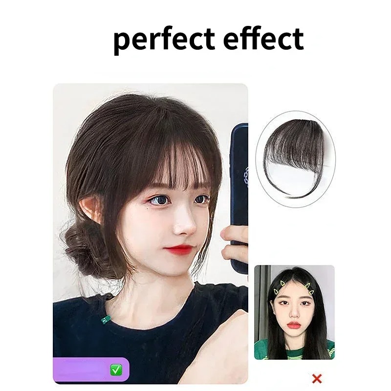 Clip In Bangs Synthetic Hair
