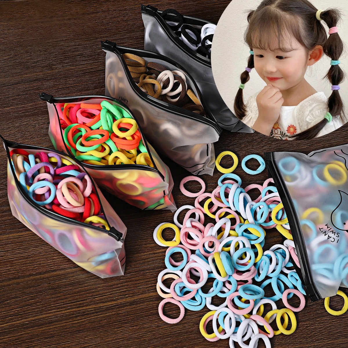 50/100Pcs Hair Bands for Children