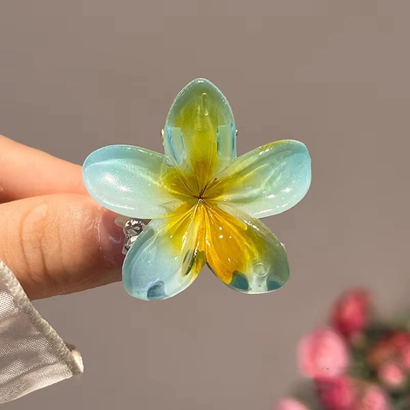 6Pcs Hawaiian Gradient Hair Clips 
