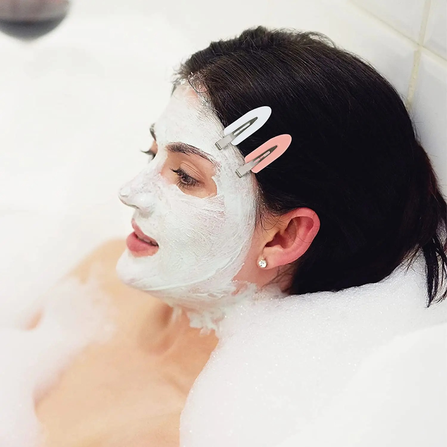 10pcs/set No Crease Basic Hair Clips For Women 