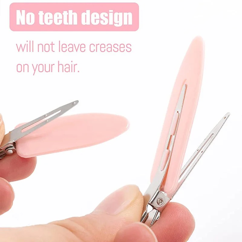 10pcs/set No Crease Basic Hair Clips For Women 