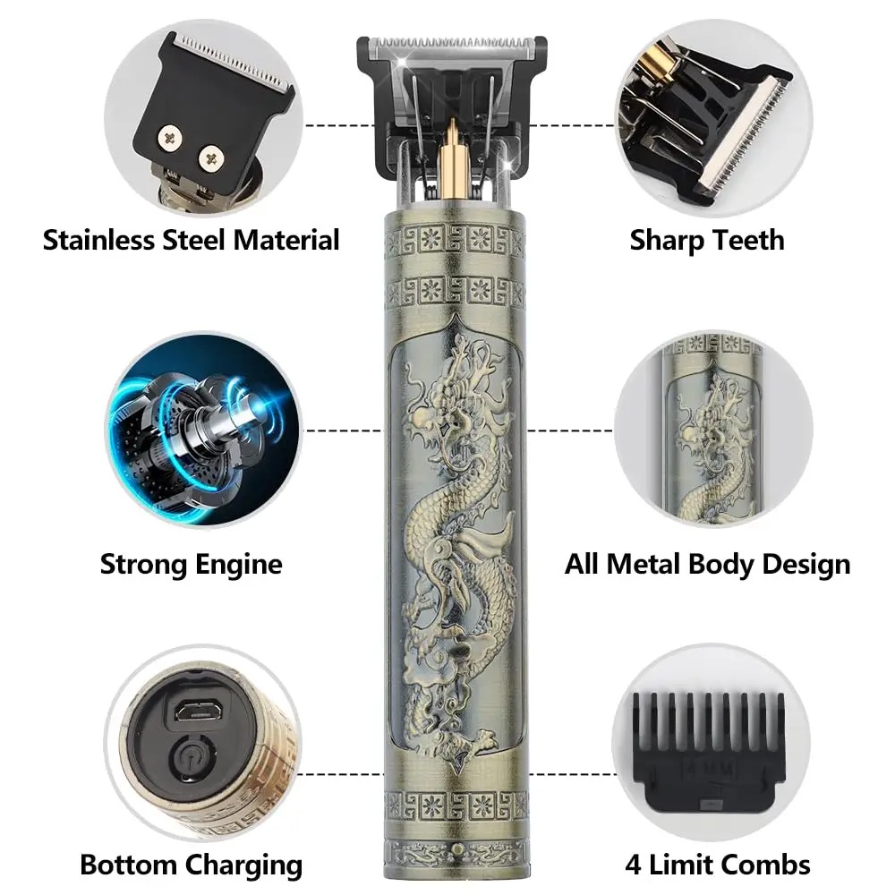 Electric Hair Cutting Machine Hair Clipper Professional Men Shaver
