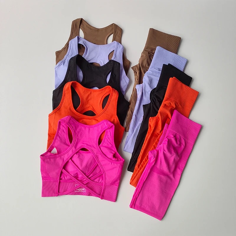 2PCS Sports Bra And Running Leggings Yoga Suit