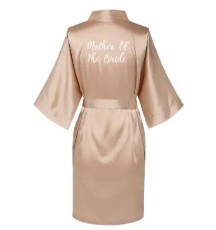 Satin Silk Robes  Wedding Bathrobe Bride Bridesmaid Dress 