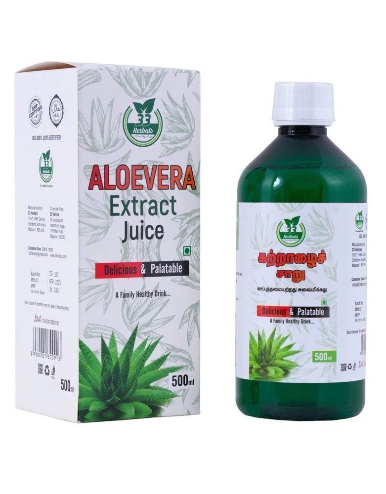 33H Aloevera Juice 500ml ( KATTRALAI )
