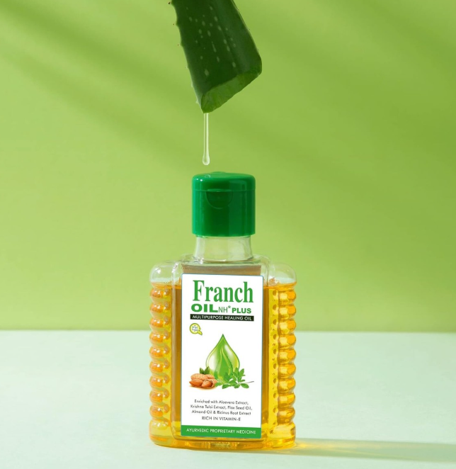 FRANCH OIL NH PLUS 100ML – MULTIPURPOSE HERBAL HEALING OIL FOR PAIN AND SKIN CARE