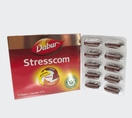 STRESSCOM CAP 10S – NATURAL ADAPTOGENIC SUPPORT FOR STRESS & FATIGUE