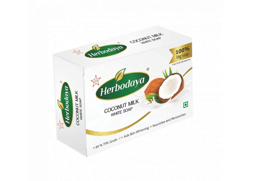 HER. COCONUT WHITE SOAP 125GM – NATURAL SKIN WHITENING AND NOURISHING SOAP