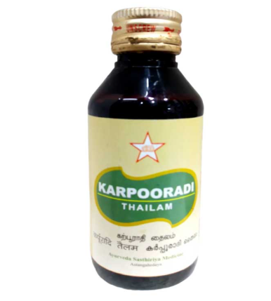 KARPOORADI THAILAM 100ML SKM – HERBAL OIL FOR JOINT PAIN AND MUSCLE RELAXATION
