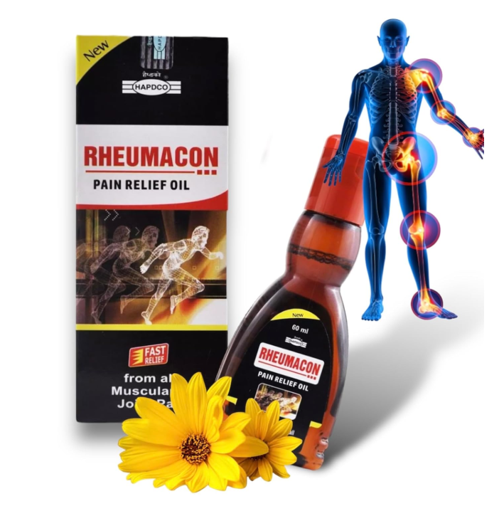 RHEUMATIL OIL 60ML – POWERFUL AYURVEDIC PAIN RELIEF FOR JOINTS AND MUSCLES