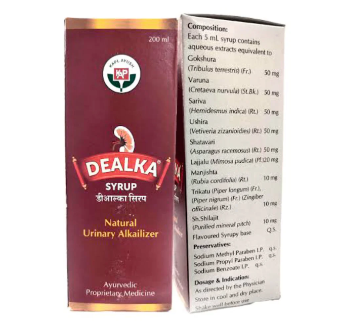 DEALKA SYRUP 200ML – HERBAL ANTACID FOR ACIDITY AND INDIGESTION RELIEF