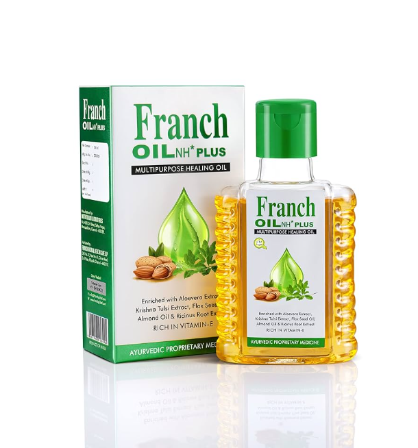 FRANCH OIL NH PLUS 100ML – MULTIPURPOSE HERBAL HEALING OIL FOR PAIN AND SKIN CARE