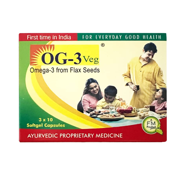OMEGA-3 VEGAN CAPSULES FOR HEART & BRAIN HEALTH – OG-3 VEG CAPS 30S