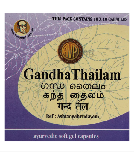 GANDHA THAILAM CAP 10S FOR JOINT PAIN AND MUSCLE RELIEF