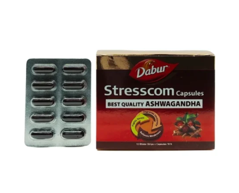 STRESSCOM CAPSULES 10S – NATURAL ADAPTOGEN FOR STRESS RELIEF