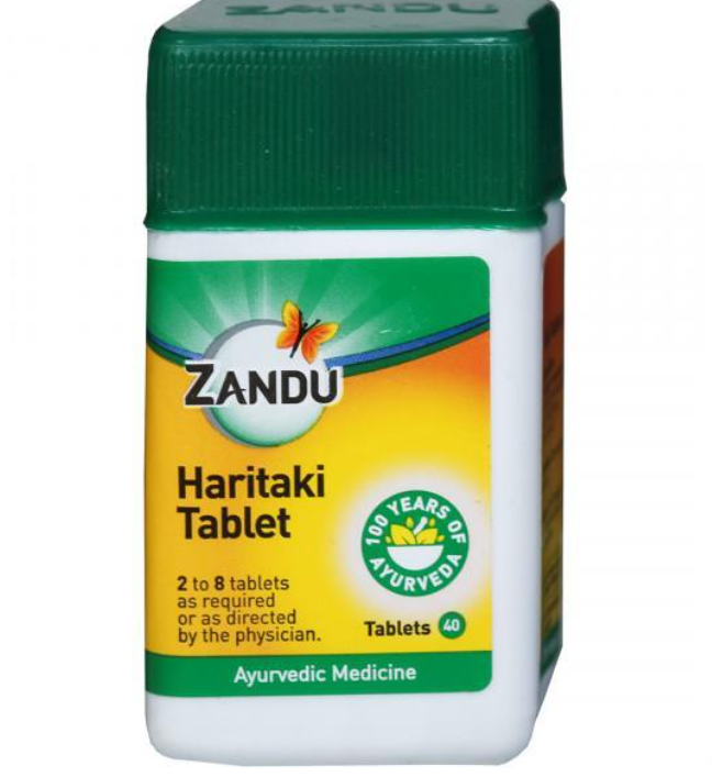 HARITAKI TAB 40S – HERBAL DIGESTIVE AND DETOX TABLETS