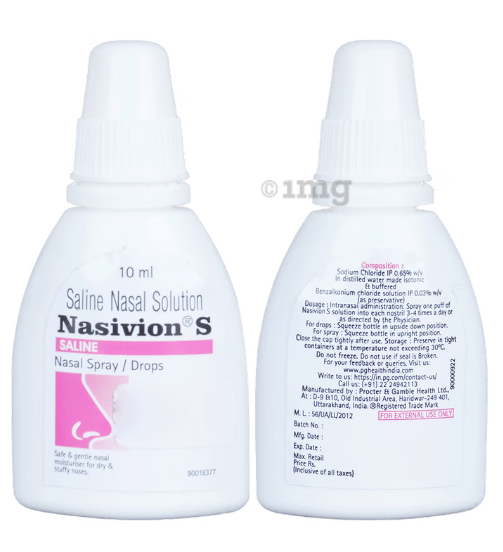 NASIVION S DROPS 10ML - RELIEVING NASAL CONGESTION AND ALLERGY SYMPTOMS EFFECTIVELY