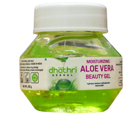 DHATHRI ALOEVERA GEL 50GM – SOOTHING AND HYDRATING NATURAL SKIN GEL