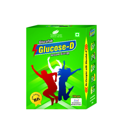 GLUCOSE-D 100+25GM GREEN 100G – INSTANT ENERGY DRINK WITH VITAMINS & LIME FLAVOUR