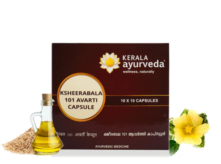 KSHEERABALA 101 CAPSULES – POWERFUL NERVE & JOINT SUPPORT