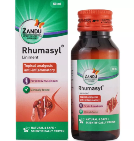 RHUMASYL LINIMENT 50ML FOR FAST RELIEF OF MUSCLE AND JOINT PAIN