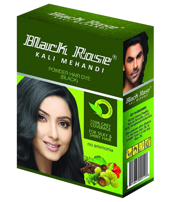 BLACK ROSE HAIR COLOUR POWDER 5*10G BOX – HERBAL HAIR COLORING SOLUTION