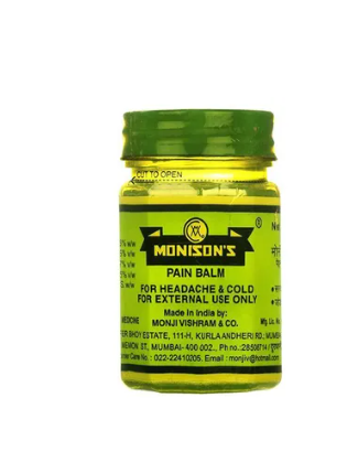 MONISON'S PAIN BALM 45GM - POWERFUL HERBAL BALM FOR PAIN RELIEF AND MUSCLE SOOTHING