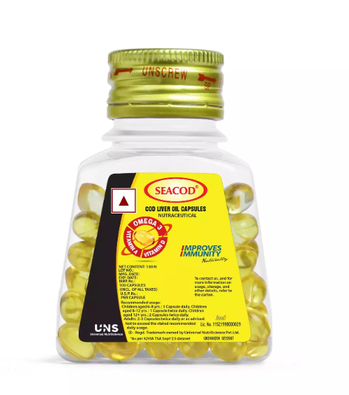 SEACOD Cod Liver Oil Capsules