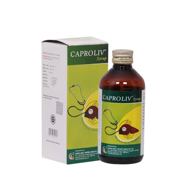 CAPROLIV SYRUP 200ML – AYURVEDIC LIVER TONIC