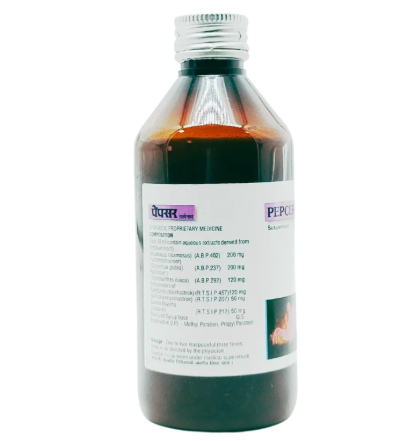PEPCER SYRUP 200ML – EFFECTIVE DIGESTIVE AID FOR RELIEVING ACIDITY AND GAS