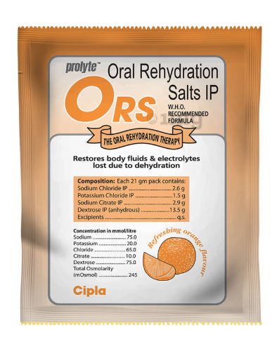 ORS PROLYTE POWDER 21GM – FAST REHYDRATION SOLUTION FOR DEHYDRATION & ELECTROLYTE IMBALANCE