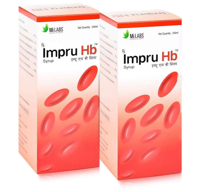 IMPRU HB SYRUP 200ML – EFFECTIVE IRON AND VITAMIN B COMPLEX SYRUP FOR ANEMIA