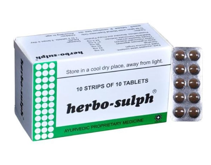 HERBO SULPH TABLETS 10S – HERBAL FORMULATION FOR SKIN DISORDERS AND DETOX