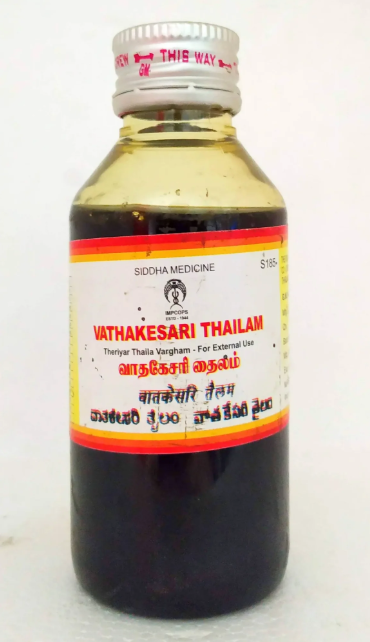 VATHAKESARI THAILAM 100ML – HERBAL PAIN RELIEF OIL