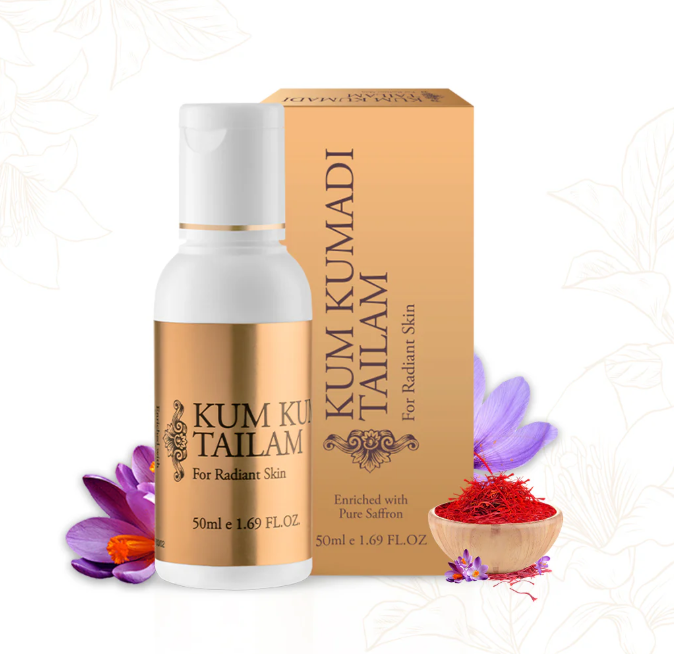 KUMKUMADHI THAILAM 50ML – ANCIENT AYURVEDIC HERBAL OIL FOR SKIN AND WELLNESS