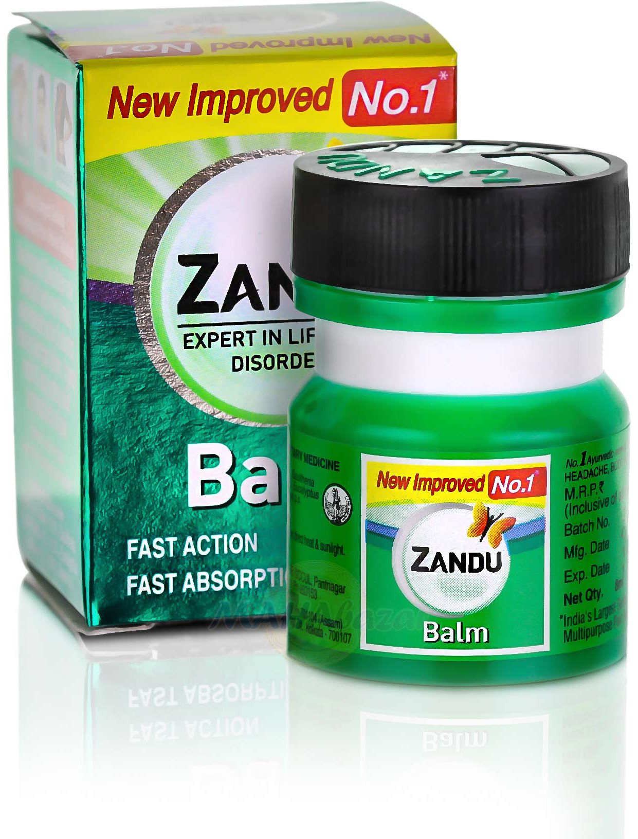 ZANDU BALM 8ML GREEN 